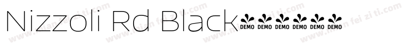 Nizzoli Rd Black字体转换